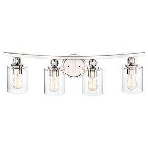 Minka Lavery 3080-613 4 Light 33"W Bathroom Vanity Light - Nickel